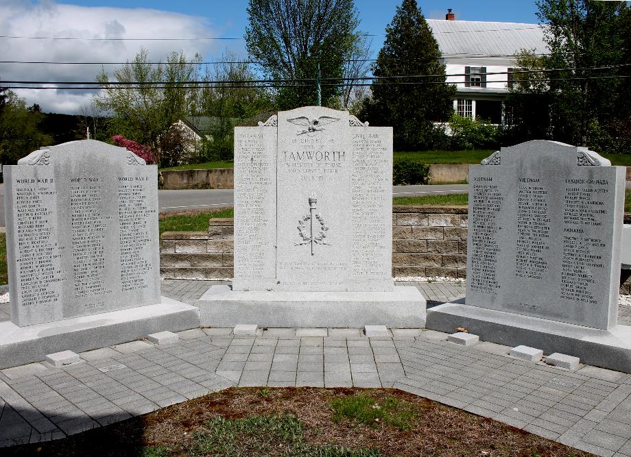 Veterans Memorials in Tamworth New Hampshire